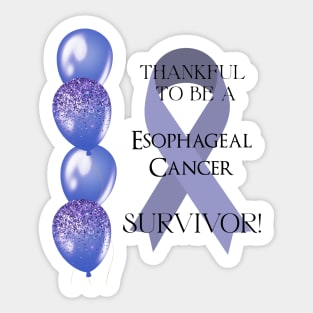 Esophageal Cancer Survivor Support Sticker